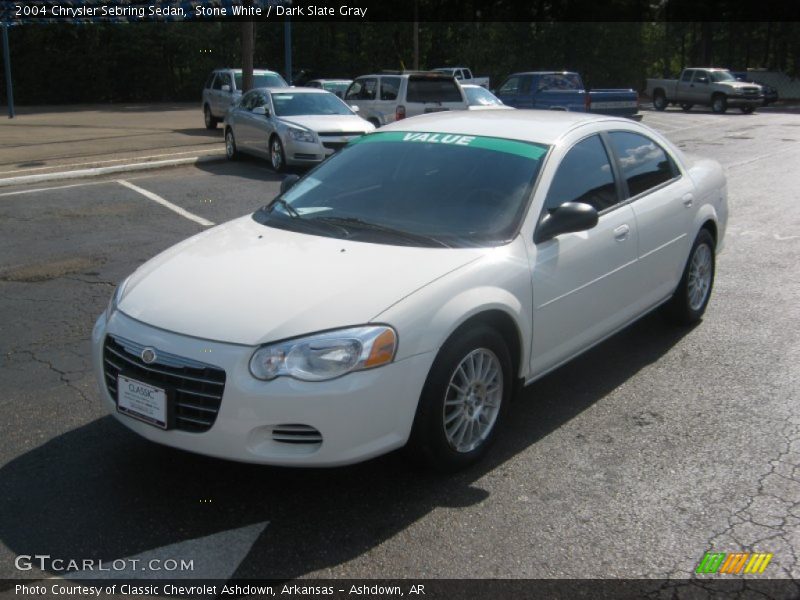 Stone White / Dark Slate Gray 2004 Chrysler Sebring Sedan