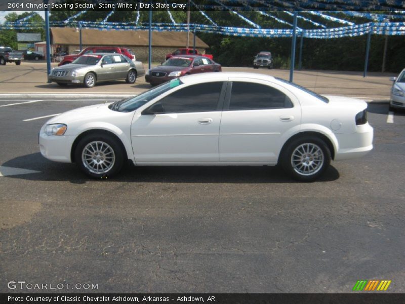 Stone White / Dark Slate Gray 2004 Chrysler Sebring Sedan