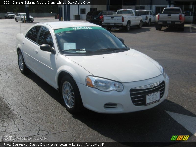 Stone White / Dark Slate Gray 2004 Chrysler Sebring Sedan