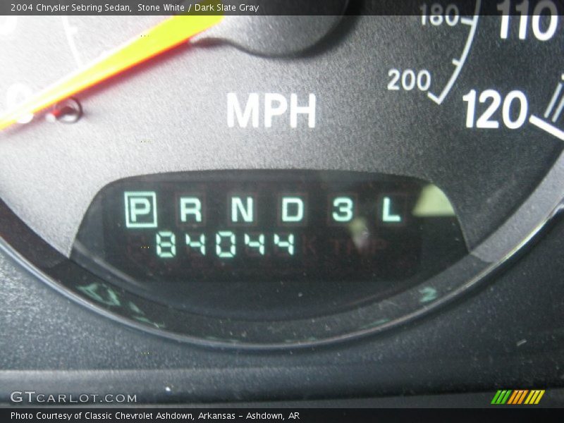Stone White / Dark Slate Gray 2004 Chrysler Sebring Sedan