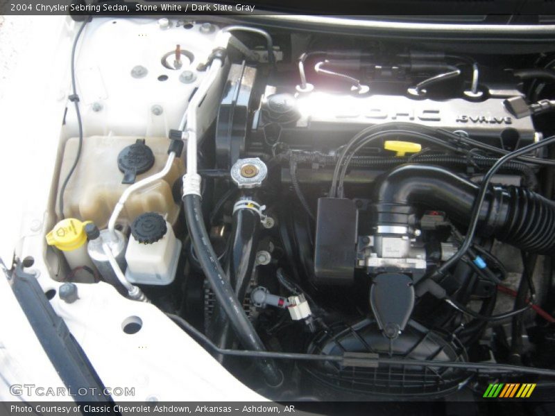 Stone White / Dark Slate Gray 2004 Chrysler Sebring Sedan