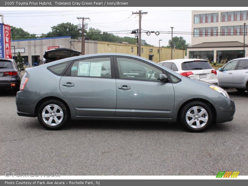Tideland Gray Green Pearl / Ivory/Brown 2005 Toyota Prius Hybrid