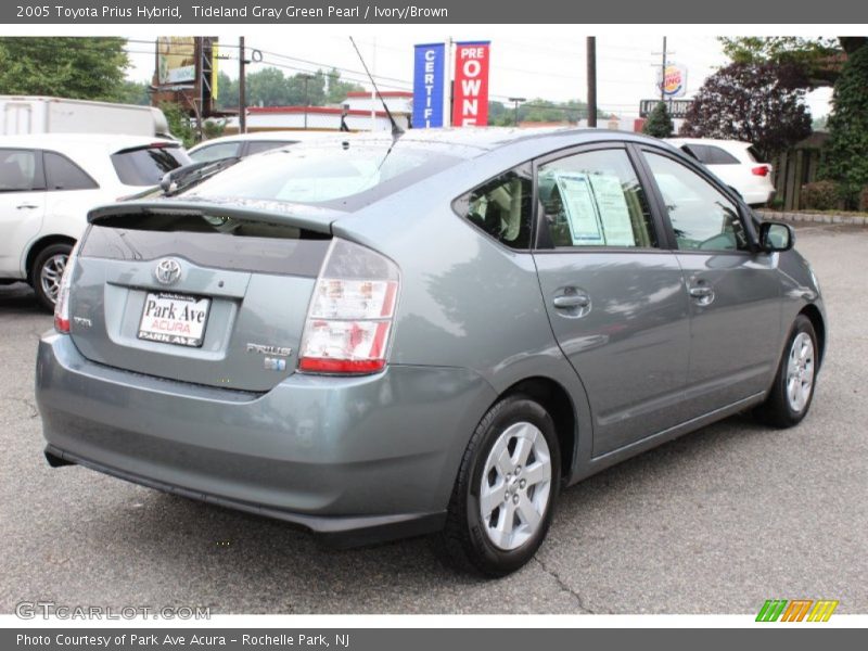 Tideland Gray Green Pearl / Ivory/Brown 2005 Toyota Prius Hybrid
