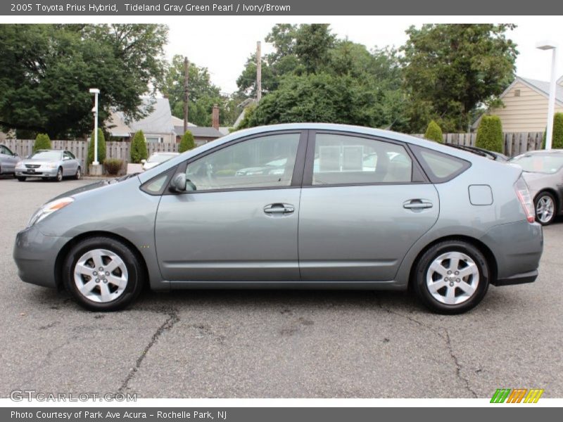 Tideland Gray Green Pearl / Ivory/Brown 2005 Toyota Prius Hybrid