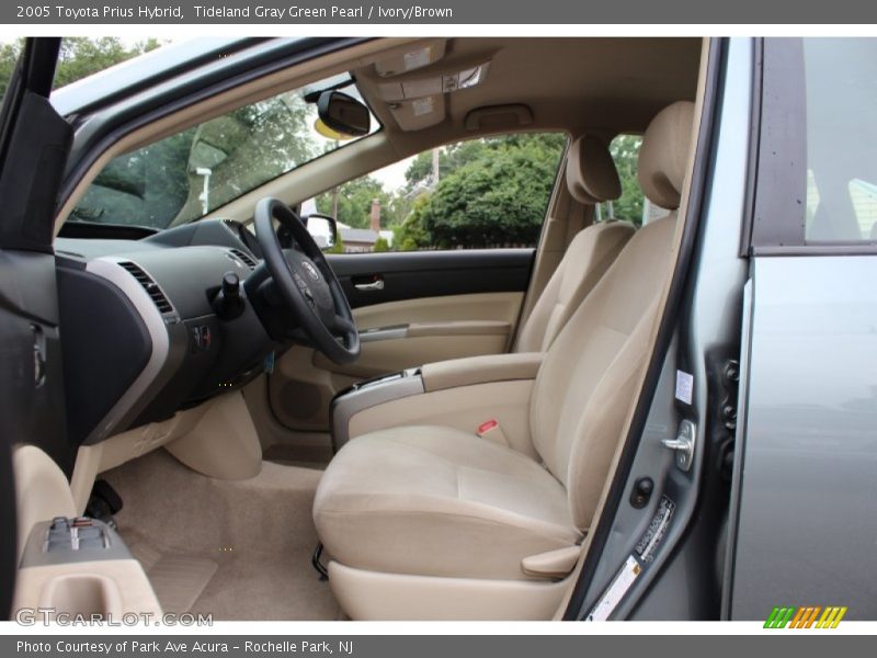 Tideland Gray Green Pearl / Ivory/Brown 2005 Toyota Prius Hybrid