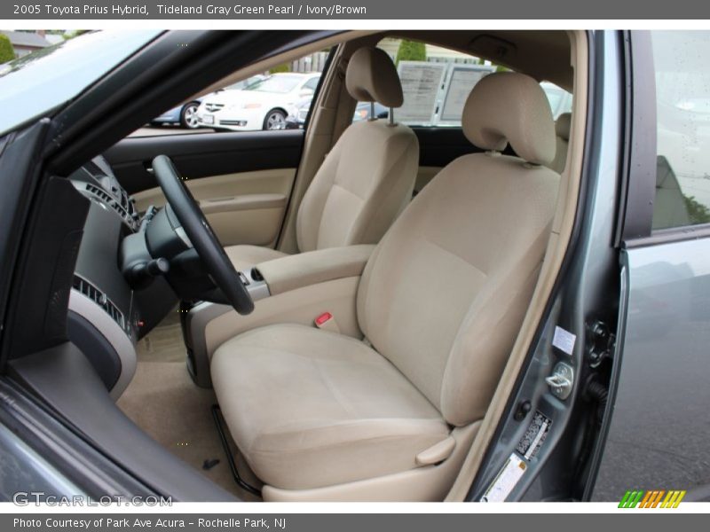 Tideland Gray Green Pearl / Ivory/Brown 2005 Toyota Prius Hybrid