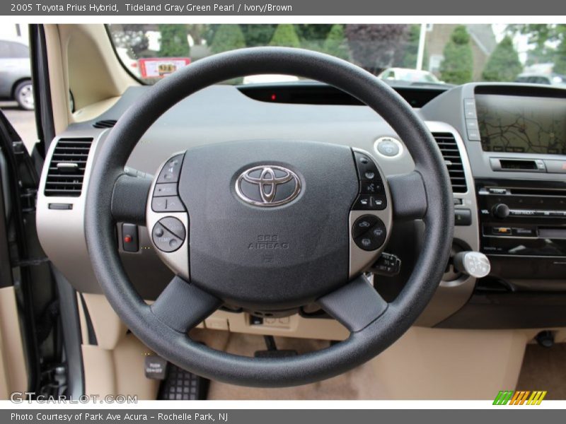 Tideland Gray Green Pearl / Ivory/Brown 2005 Toyota Prius Hybrid