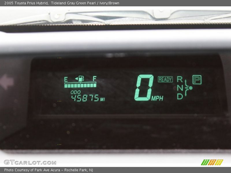 Tideland Gray Green Pearl / Ivory/Brown 2005 Toyota Prius Hybrid