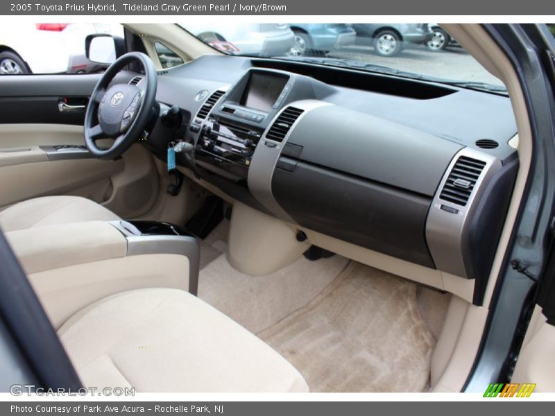 Tideland Gray Green Pearl / Ivory/Brown 2005 Toyota Prius Hybrid