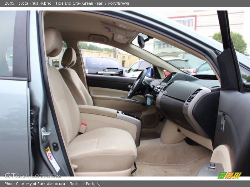 Tideland Gray Green Pearl / Ivory/Brown 2005 Toyota Prius Hybrid