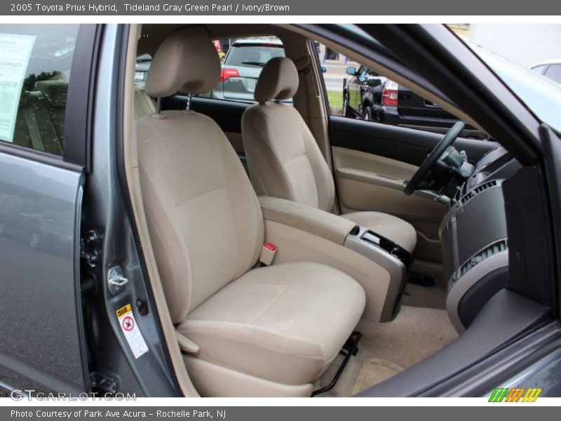 Tideland Gray Green Pearl / Ivory/Brown 2005 Toyota Prius Hybrid