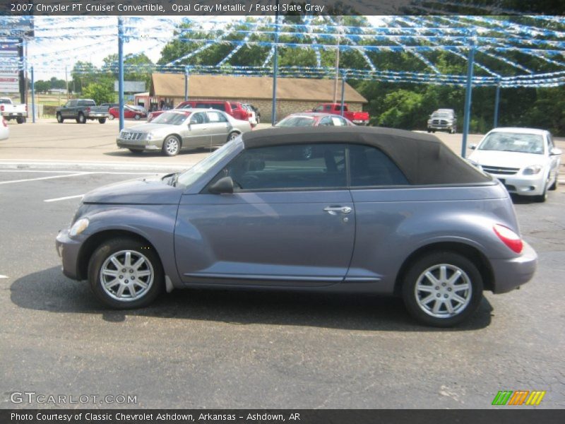 Opal Gray Metallic / Pastel Slate Gray 2007 Chrysler PT Cruiser Convertible