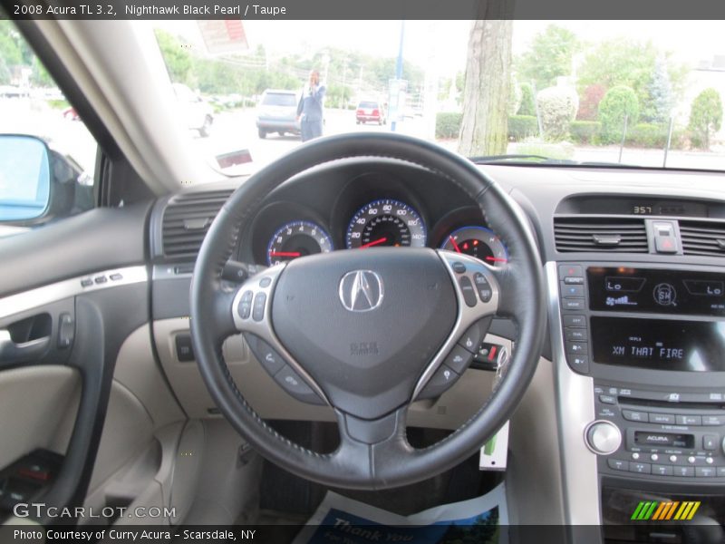 Nighthawk Black Pearl / Taupe 2008 Acura TL 3.2