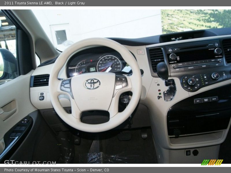 Black / Light Gray 2011 Toyota Sienna LE AWD