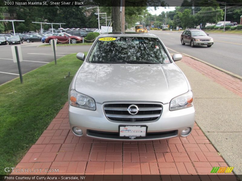 Sheer Silver / Black 2003 Nissan Maxima SE