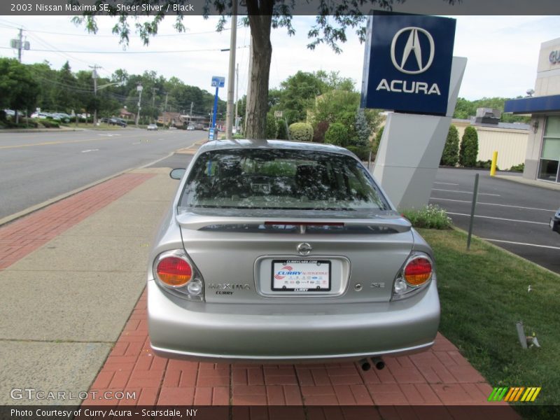 Sheer Silver / Black 2003 Nissan Maxima SE