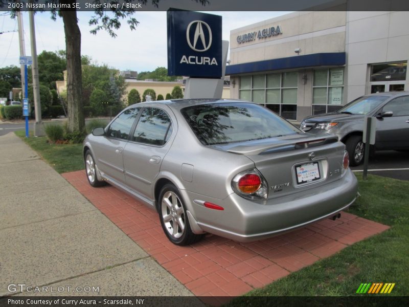 Sheer Silver / Black 2003 Nissan Maxima SE