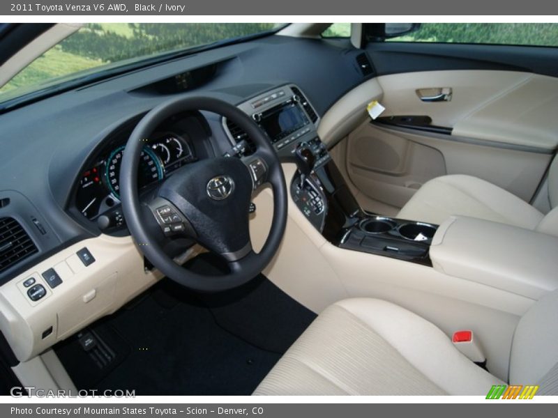 Black / Ivory 2011 Toyota Venza V6 AWD