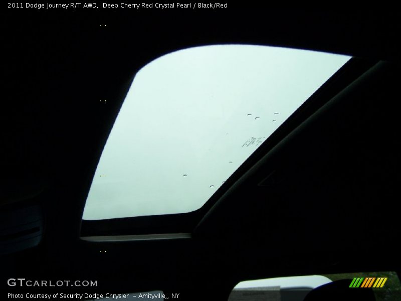 Deep Cherry Red Crystal Pearl / Black/Red 2011 Dodge Journey R/T AWD
