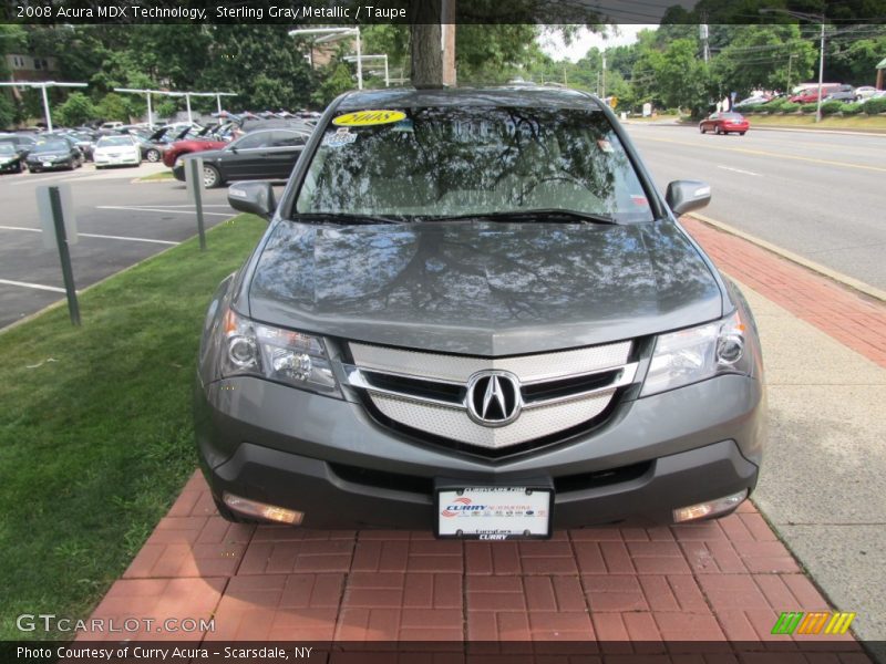 Sterling Gray Metallic / Taupe 2008 Acura MDX Technology