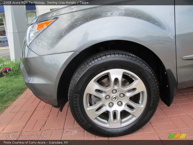 Sterling Gray Metallic / Taupe 2008 Acura MDX Technology