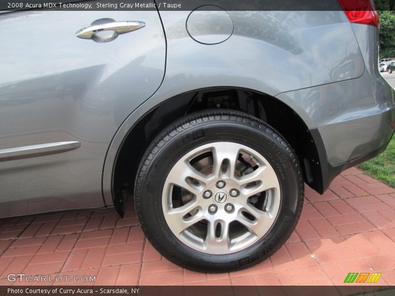 Sterling Gray Metallic / Taupe 2008 Acura MDX Technology