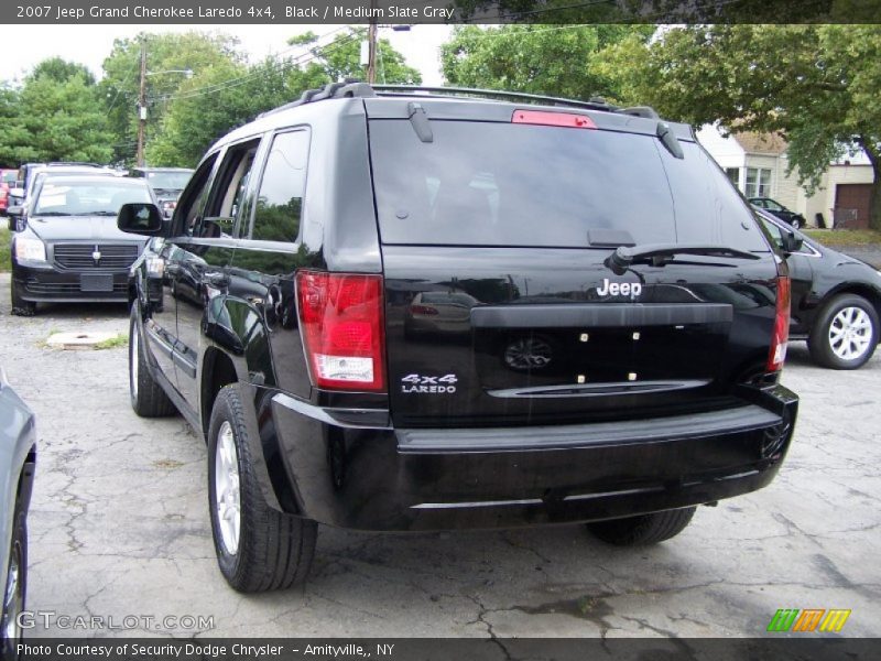 Black / Medium Slate Gray 2007 Jeep Grand Cherokee Laredo 4x4