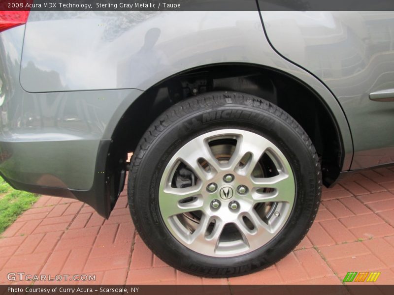 Sterling Gray Metallic / Taupe 2008 Acura MDX Technology