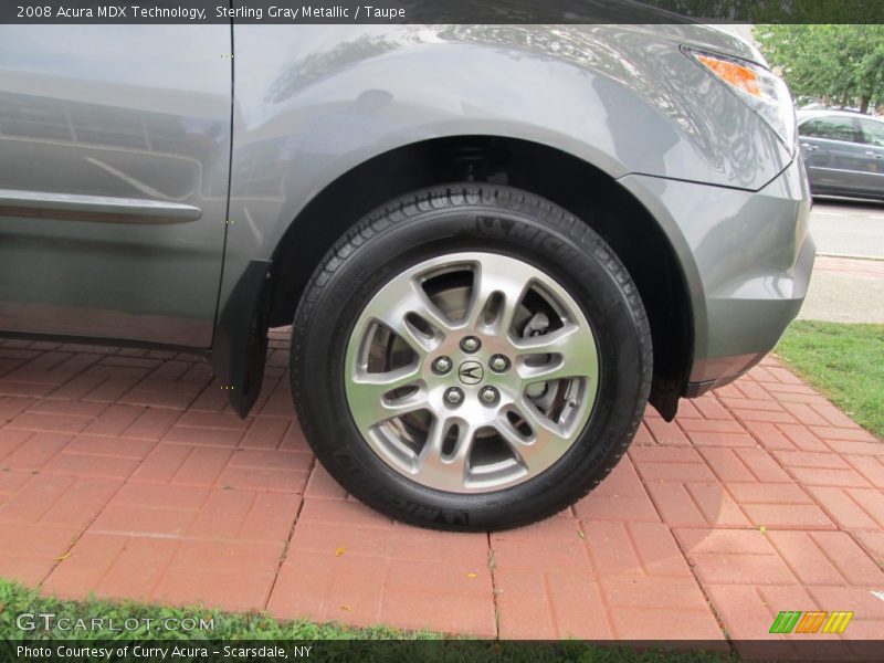 Sterling Gray Metallic / Taupe 2008 Acura MDX Technology