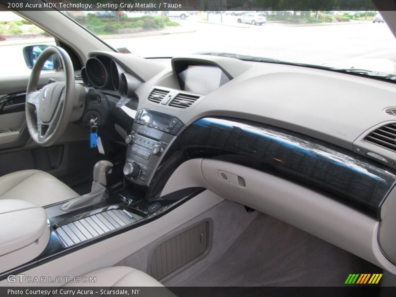 Sterling Gray Metallic / Taupe 2008 Acura MDX Technology