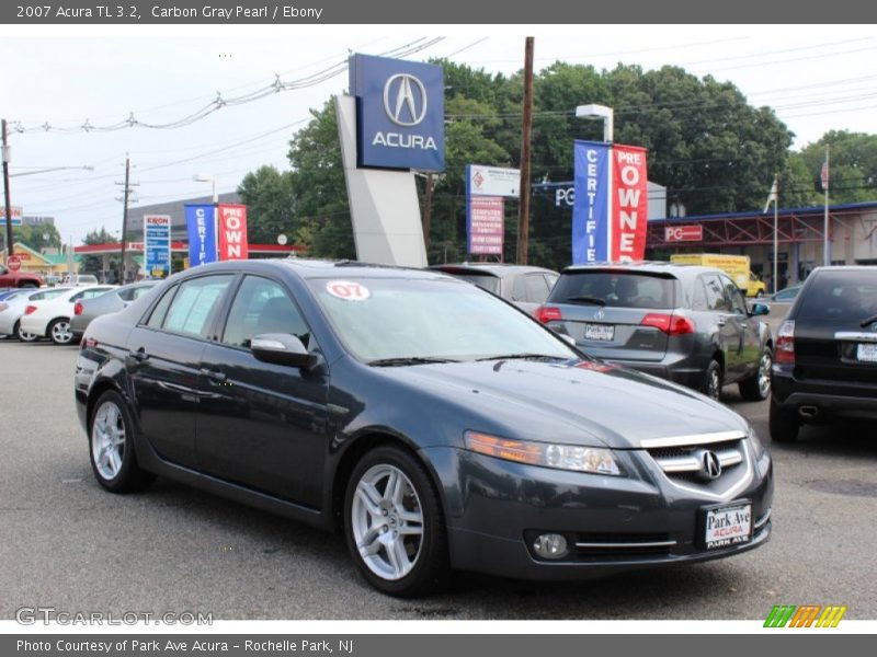 Carbon Gray Pearl / Ebony 2007 Acura TL 3.2