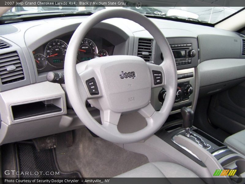 Black / Medium Slate Gray 2007 Jeep Grand Cherokee Laredo 4x4