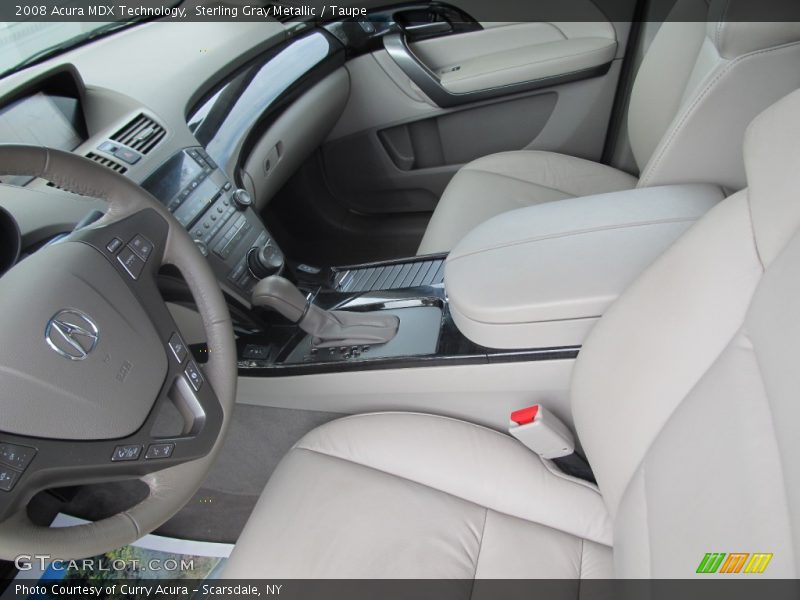 Sterling Gray Metallic / Taupe 2008 Acura MDX Technology