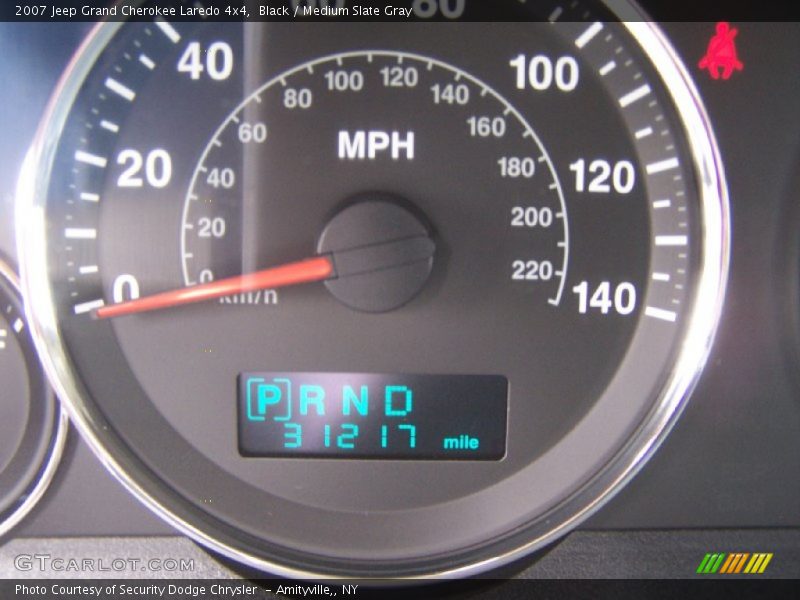 Black / Medium Slate Gray 2007 Jeep Grand Cherokee Laredo 4x4