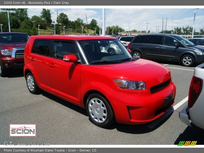 Absolutely Red / Dark Gray 2009 Scion xB