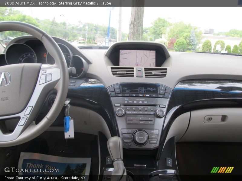 Sterling Gray Metallic / Taupe 2008 Acura MDX Technology