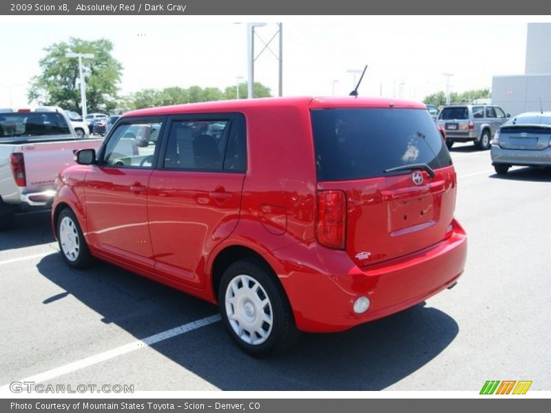 Absolutely Red / Dark Gray 2009 Scion xB