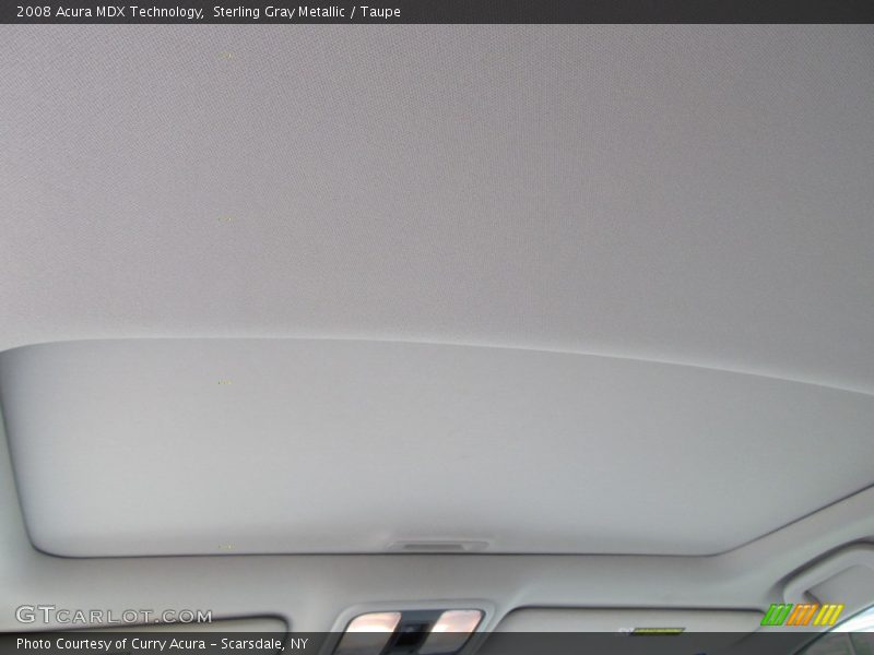 Sterling Gray Metallic / Taupe 2008 Acura MDX Technology
