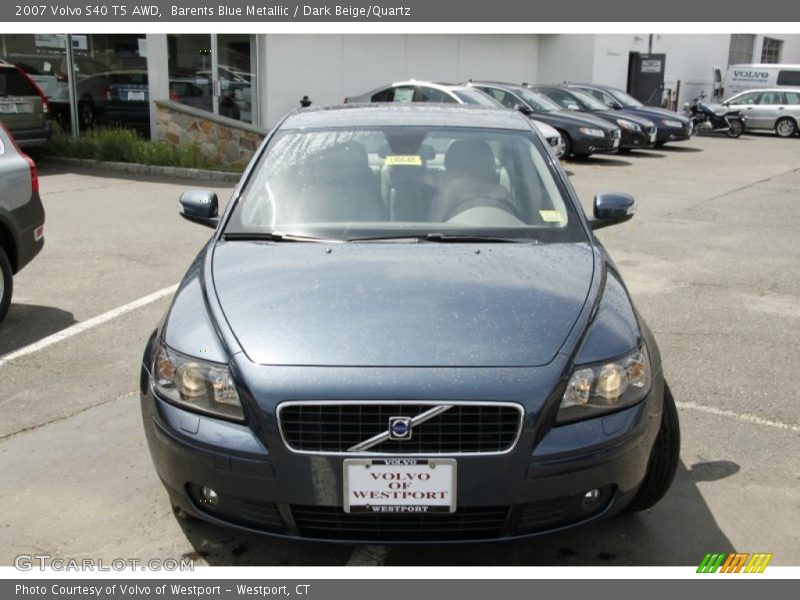 Barents Blue Metallic / Dark Beige/Quartz 2007 Volvo S40 T5 AWD