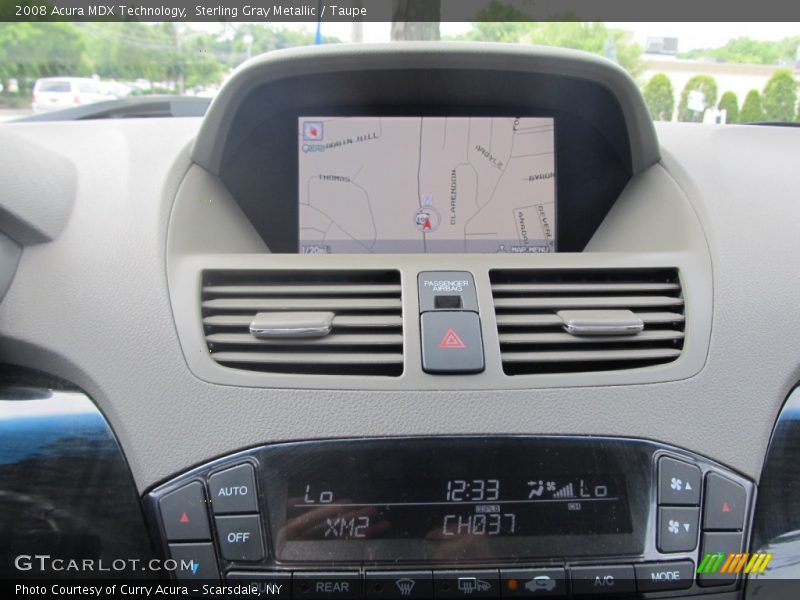 Sterling Gray Metallic / Taupe 2008 Acura MDX Technology