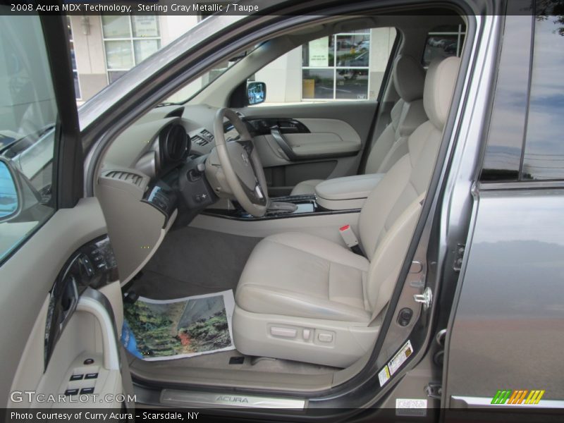 Sterling Gray Metallic / Taupe 2008 Acura MDX Technology