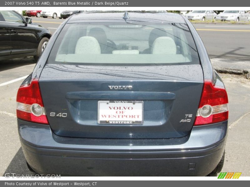 Barents Blue Metallic / Dark Beige/Quartz 2007 Volvo S40 T5 AWD