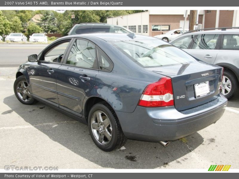 Barents Blue Metallic / Dark Beige/Quartz 2007 Volvo S40 T5 AWD