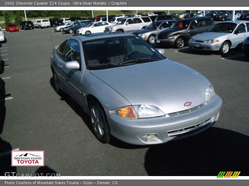 Ultra Silver Metallic / Graphite 2002 Chevrolet Cavalier Z24 Coupe