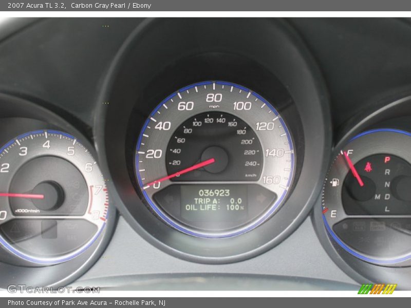 Carbon Gray Pearl / Ebony 2007 Acura TL 3.2