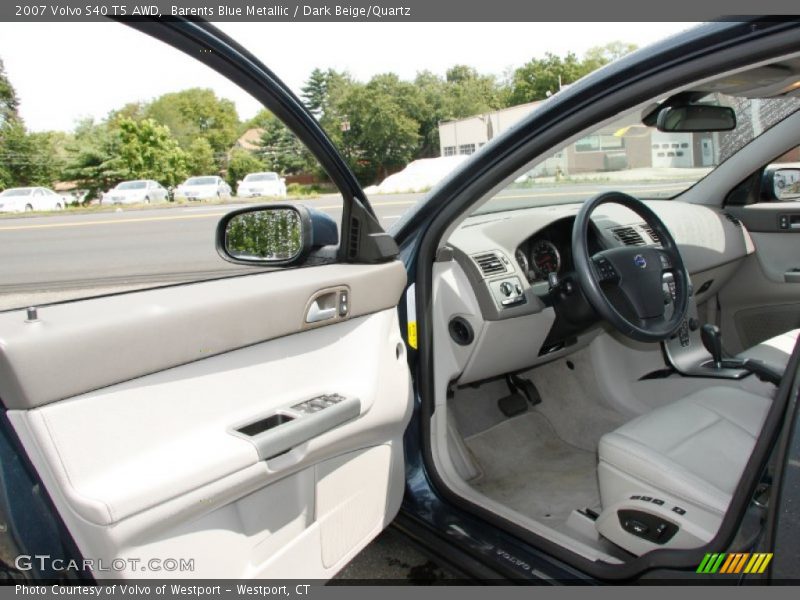 Barents Blue Metallic / Dark Beige/Quartz 2007 Volvo S40 T5 AWD