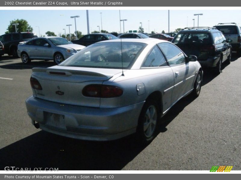 Ultra Silver Metallic / Graphite 2002 Chevrolet Cavalier Z24 Coupe
