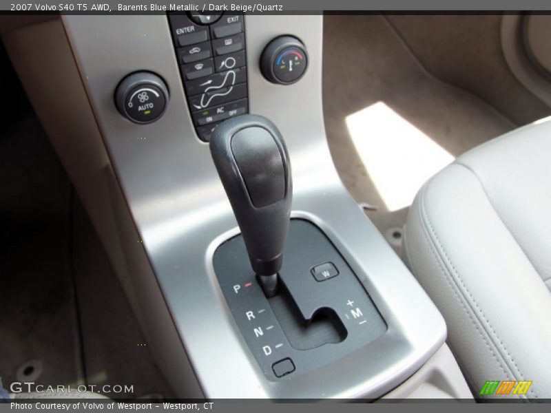 Barents Blue Metallic / Dark Beige/Quartz 2007 Volvo S40 T5 AWD