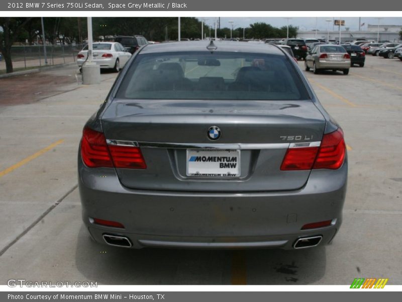 Space Grey Metallic / Black 2012 BMW 7 Series 750Li Sedan