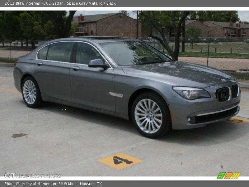 Space Grey Metallic / Black 2012 BMW 7 Series 750Li Sedan